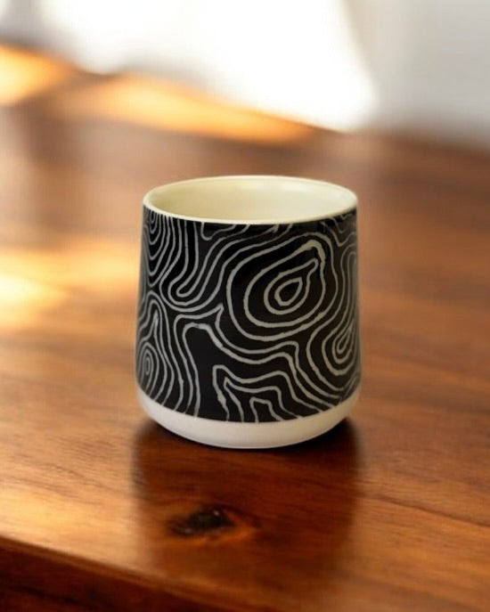 Noir Etch Handless Cups
