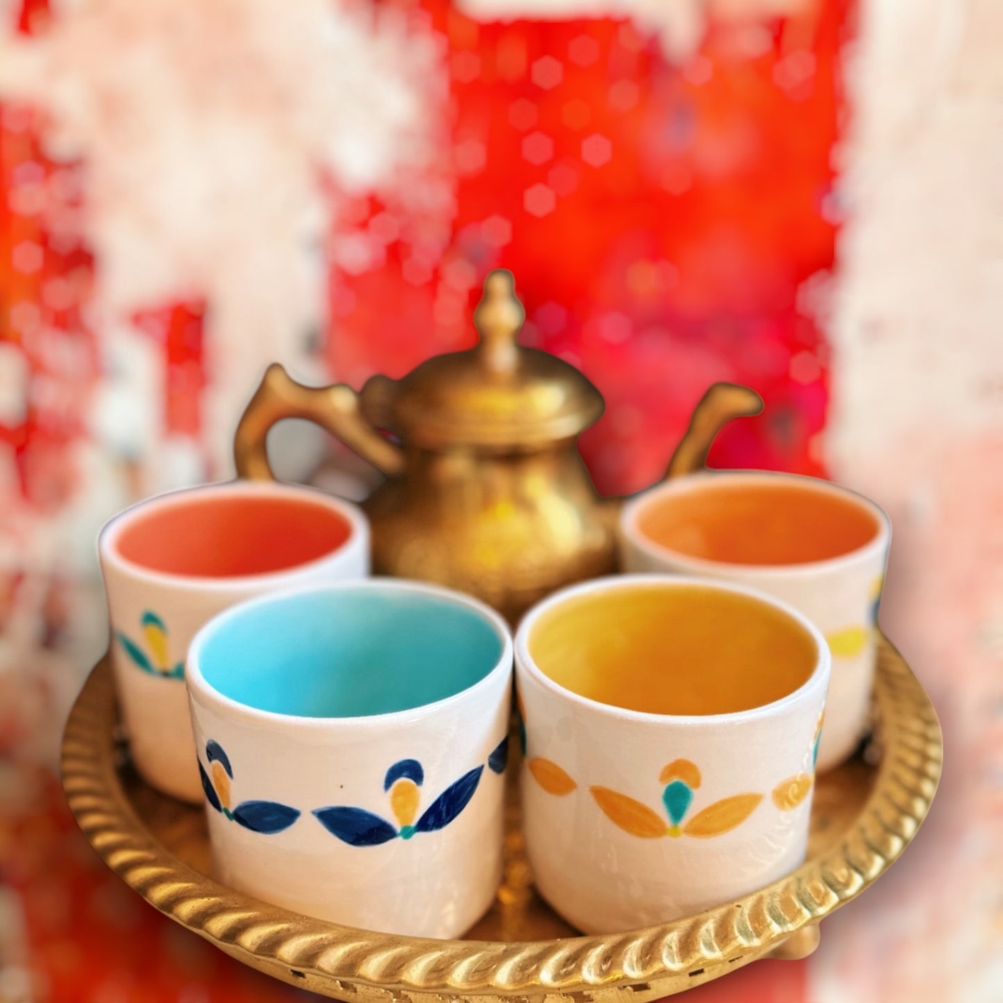 Set of 4 Moroccan Tea Cups