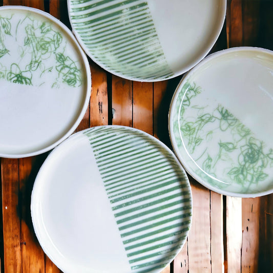 Set of 4 Porcelain Side Plates