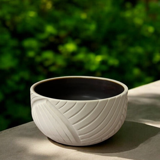 Carved Porcelain Bowl