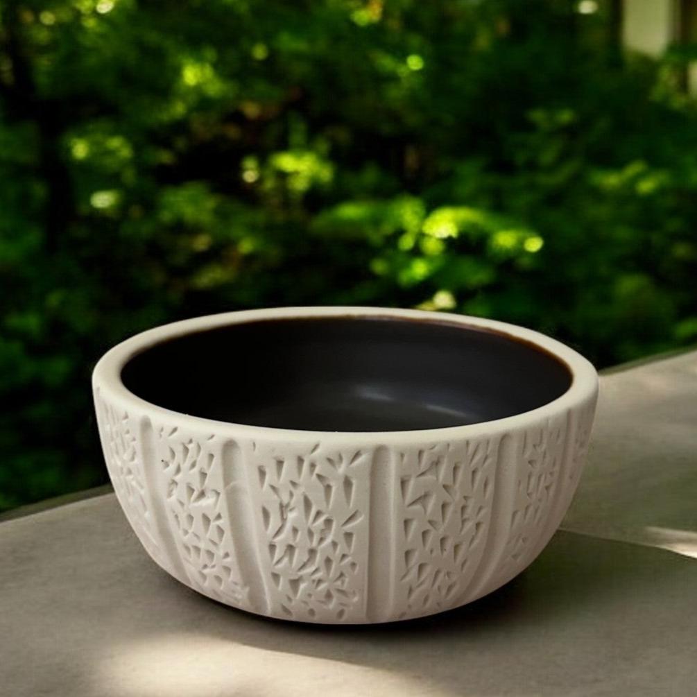 Carved Porcelain Bowl